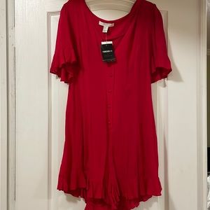 Forever 21 Red Jumpsuit Size L